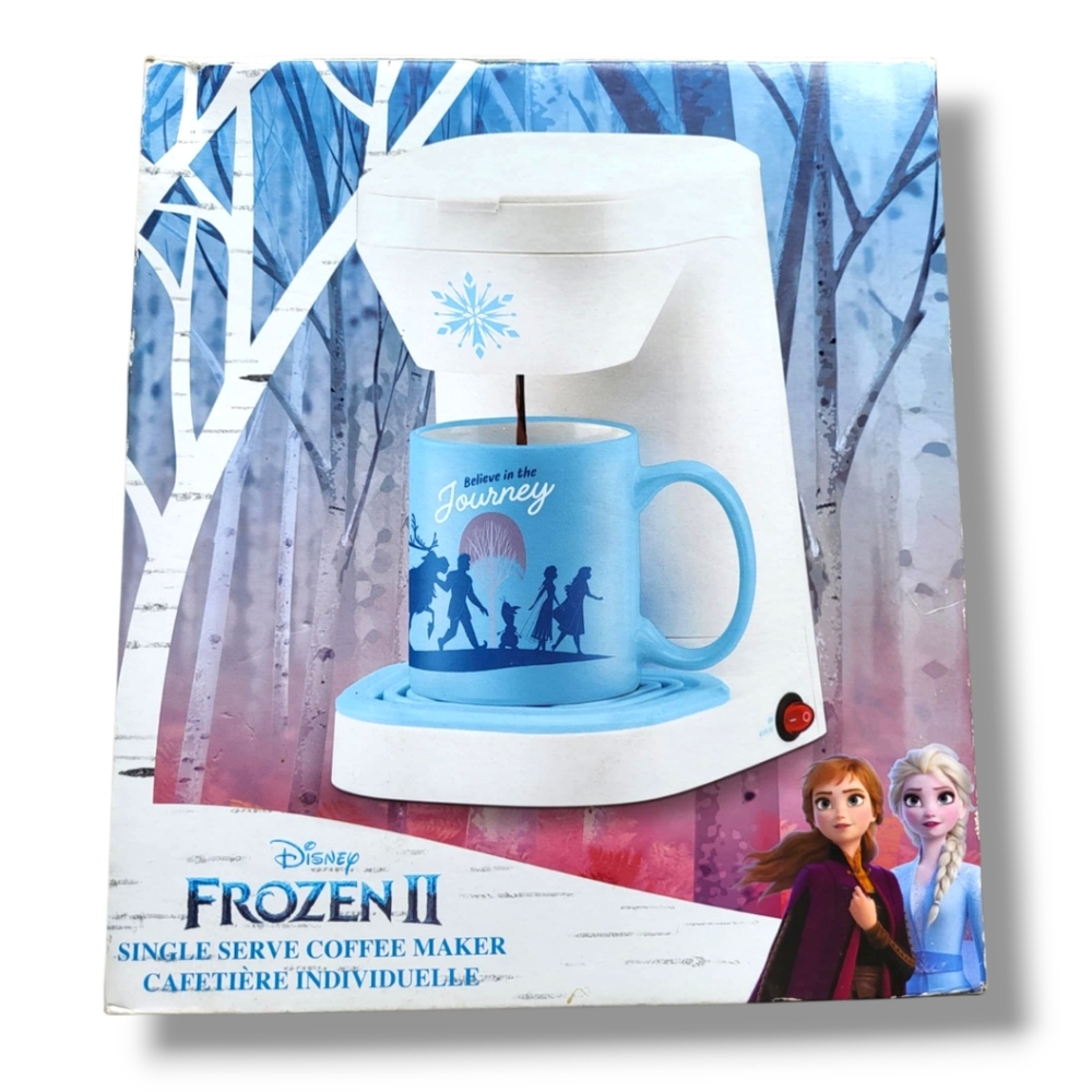 New! Disney Frozen II Single-serve Coffee Maker with 12 oz Mug
